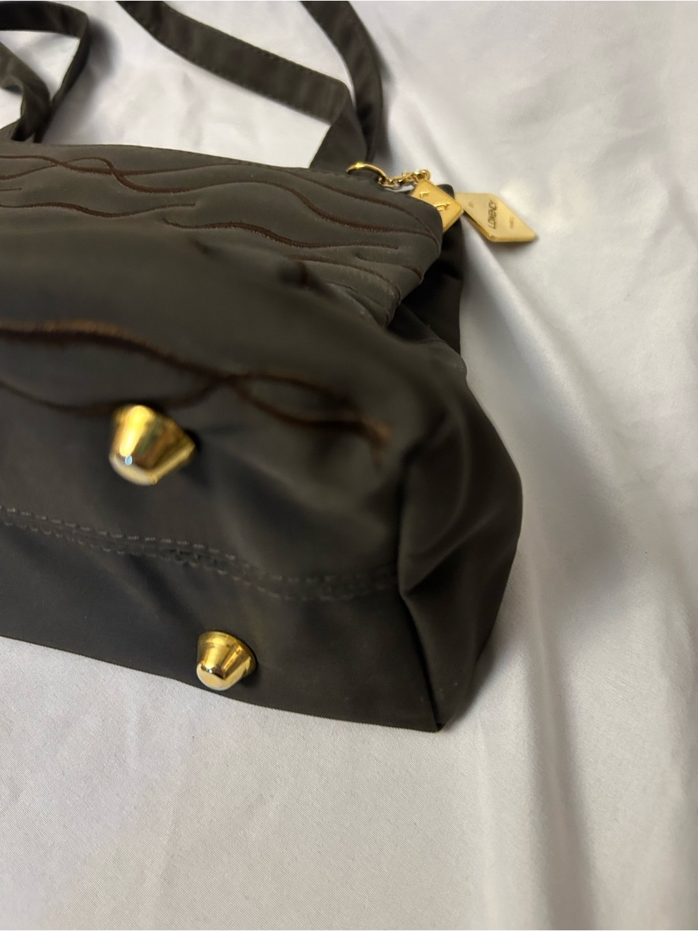 Lowency Paris Shoulder Bag with Gold Accents - Picture 3 of 11